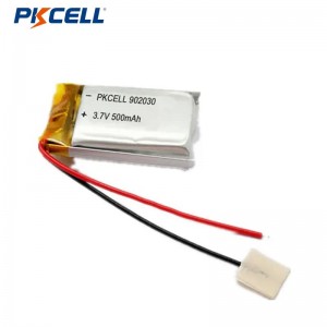 3.7V Rechargeable Li Polymer Battery LP902030 500mAh With PCM and